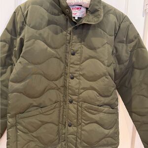 Schott NYC Green Quilted Men's Military Jacket